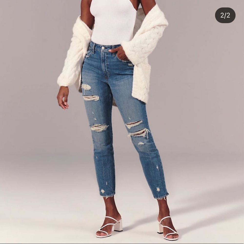 Abercrombie mom jeans